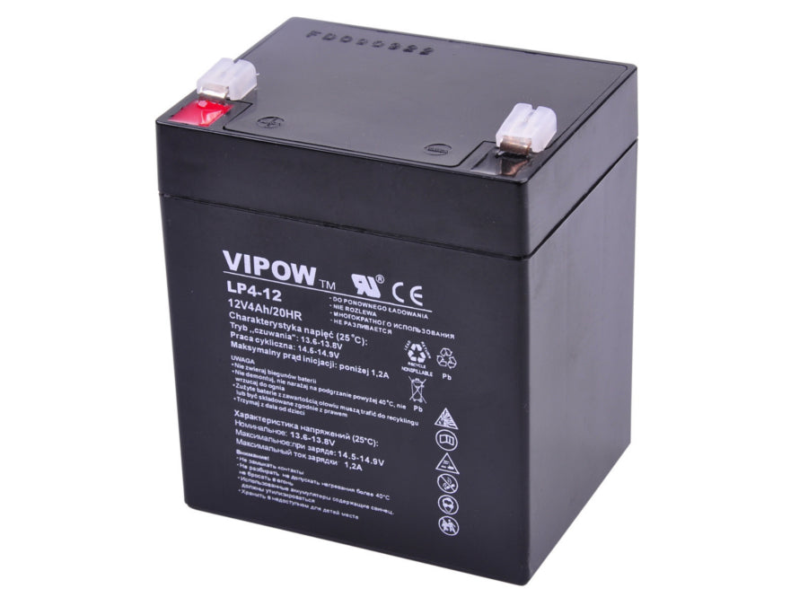 Batteria al gel Vipow da 12V 4Ah senza manutenzione per UPS