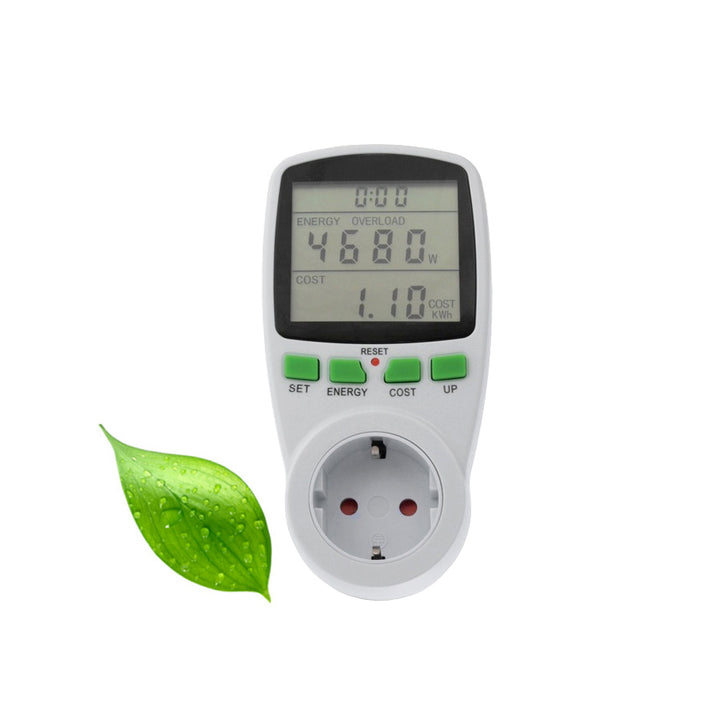 GreenBlue GB202G Presa Schuko con Wattmetro Display LCD Risparmio Energetico