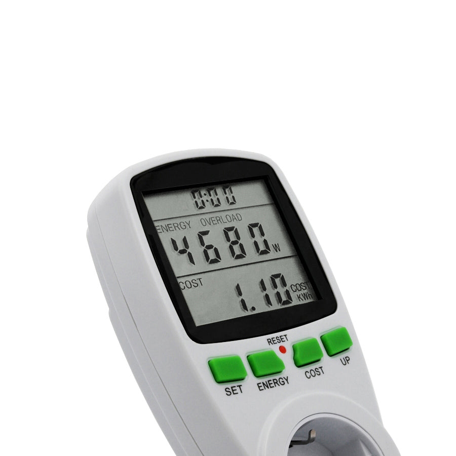 GreenBlue GB202G Presa Schuko con Wattmetro Display LCD Risparmio Energetico