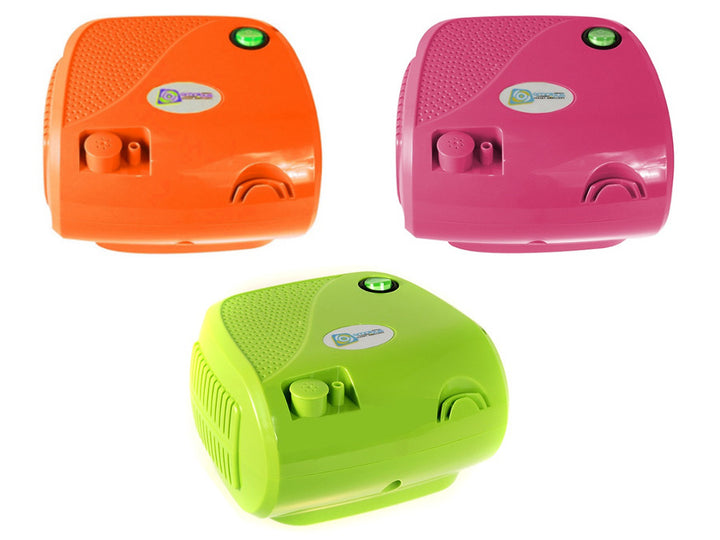 Inalatore Omnibus arancione, funzionamento continuo, 2 maschere, filtri di ricambio, BR-CN116B