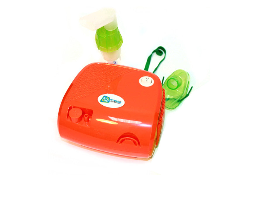 Inalatore Omnibus arancione, funzionamento continuo, 2 maschere, filtri di ricambio, BR-CN116B