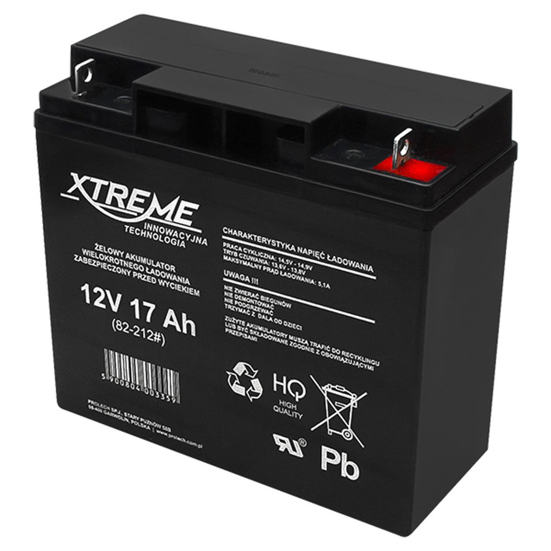 Batteria al gel 12V 17Ah Xtreme AGM senza manutenzione