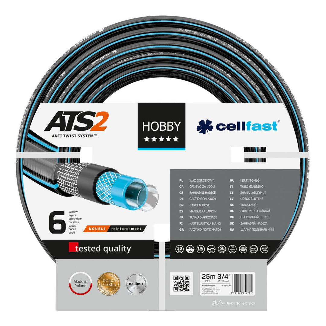 Tubo da giardino a 6 strati ATS2 3/4" Cellfast Hobby 25m