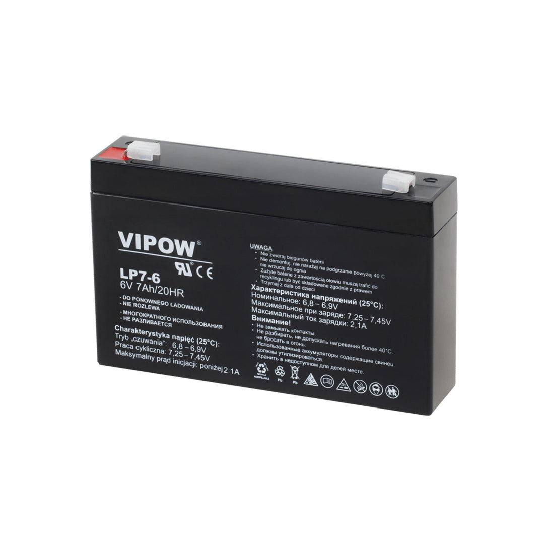 Batteria al gel Vipow da 6V 7Ah senza manutenzione per UPS