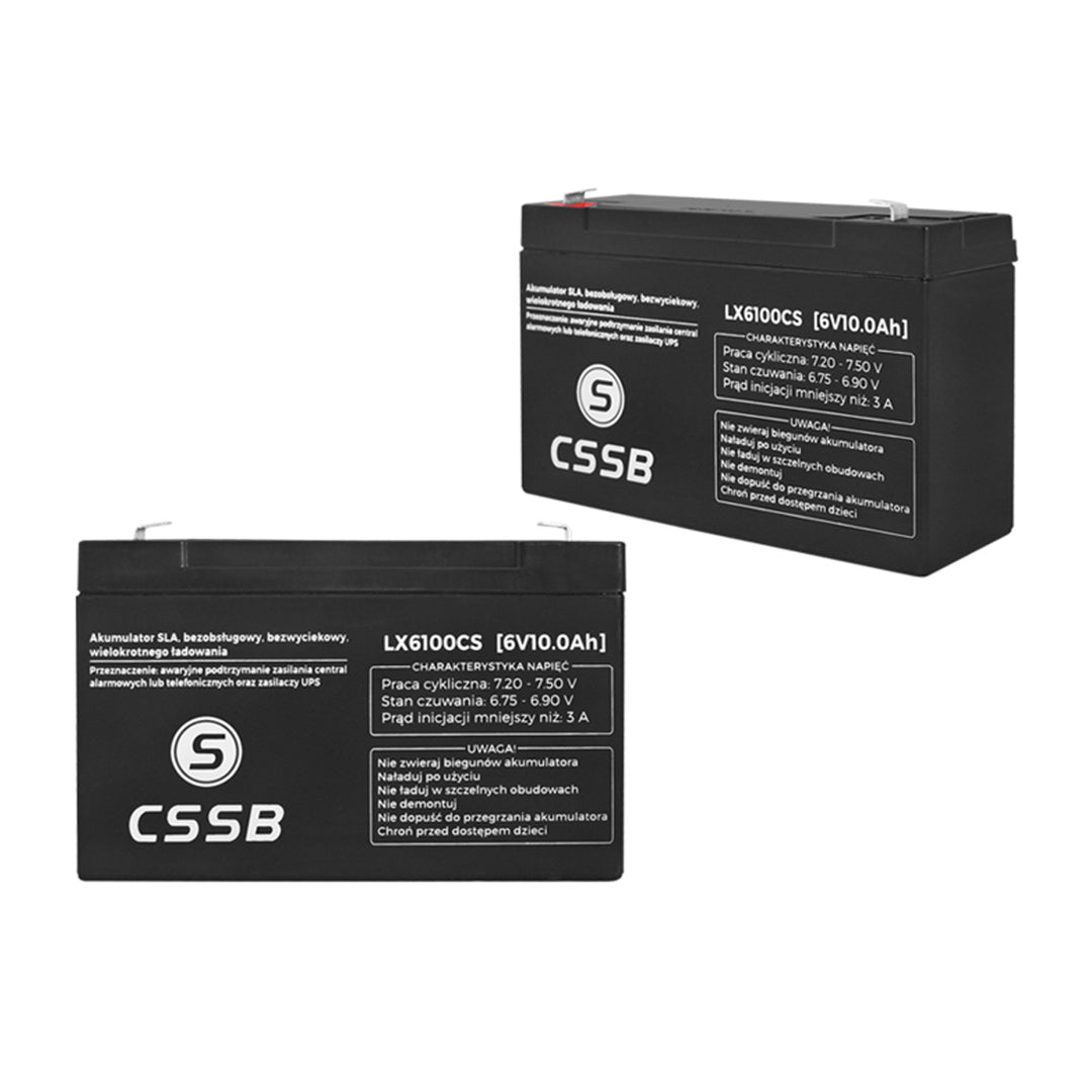 Batteria al gel PS 6V 10Ah Lamex monouso deticato per vari oggetti