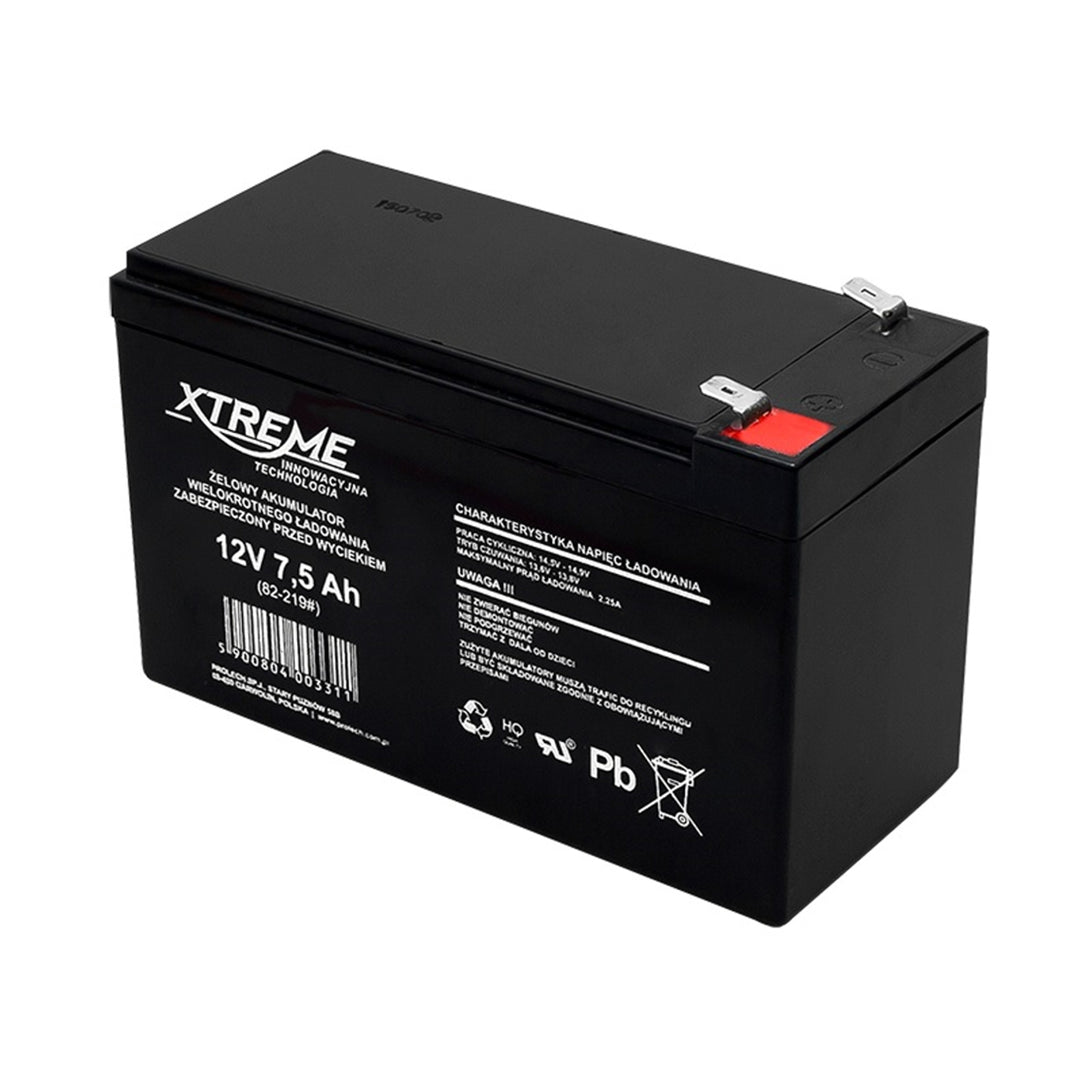 Batteria al gel Xtreme 12V 7.5Ah AGM alta qualità