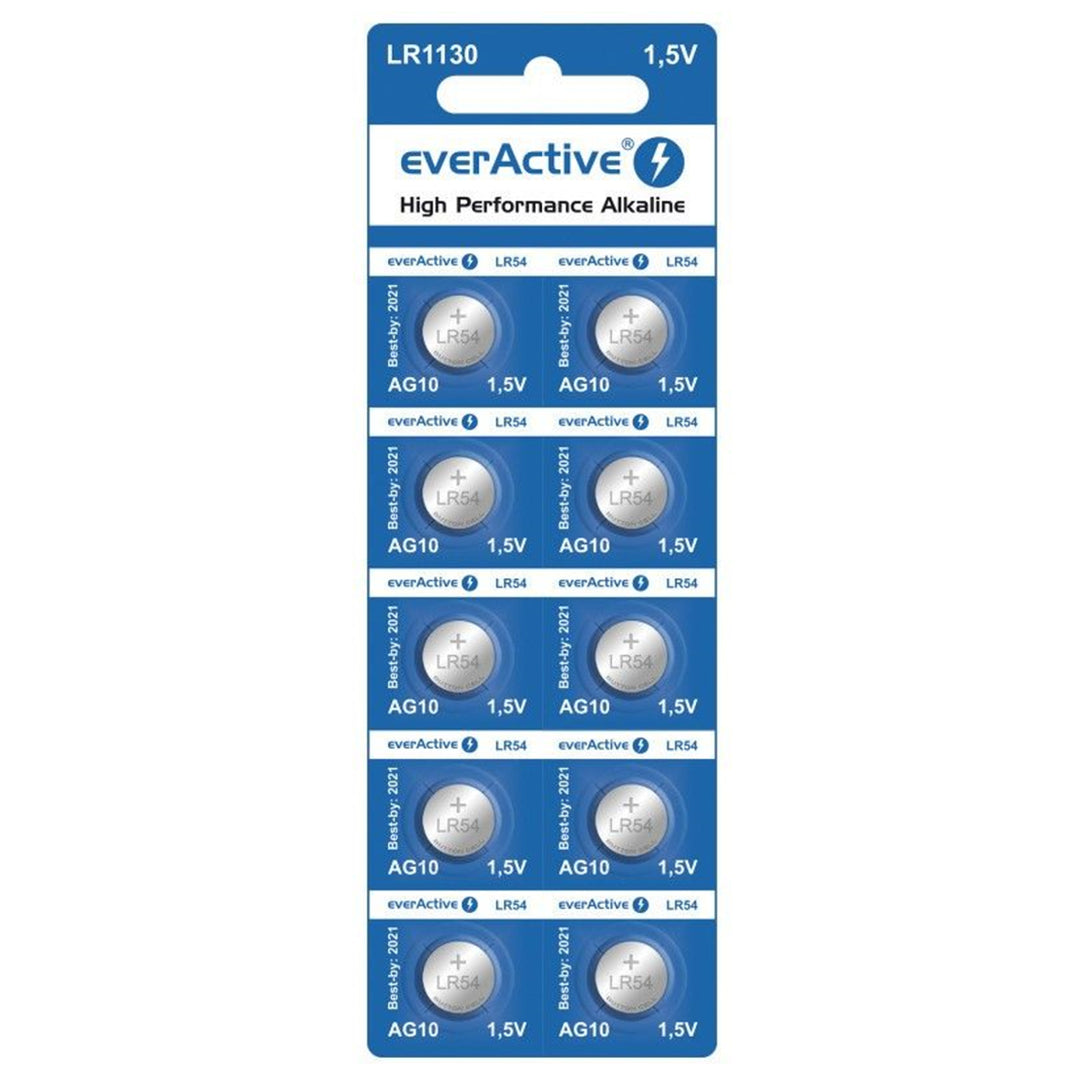 Batterie alcaiche mini everActive G10 LR54 10batterie