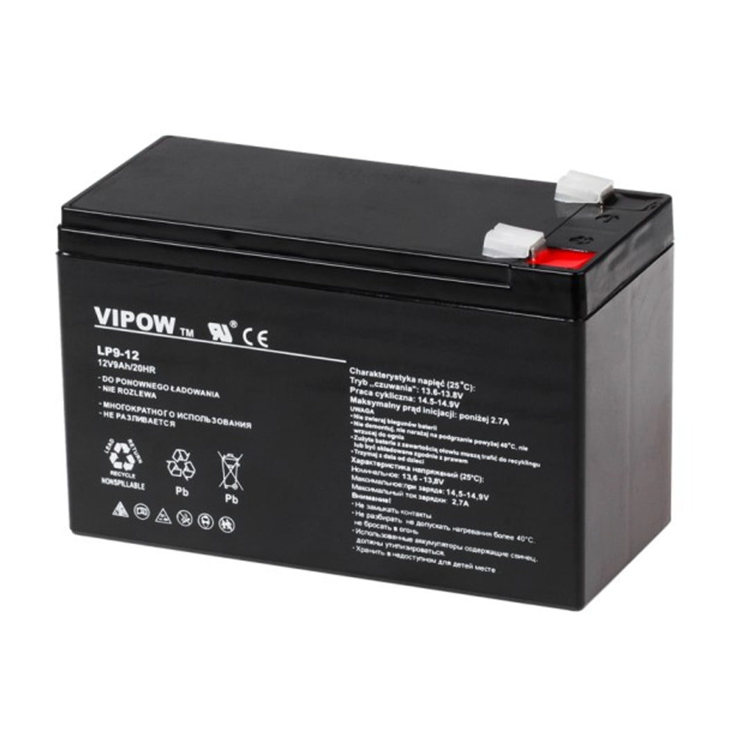 Batteria al gel VIPOW 12V 9Ah è ideale per i sistemi di allarme