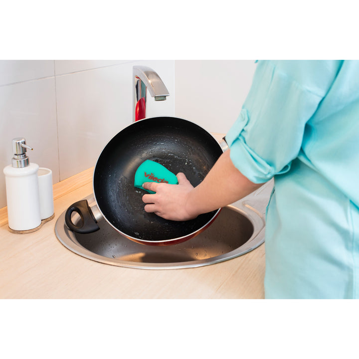 Lavastoviglie per piatti contaminata Vileda Pur Pulizia attiva senza graffi 2 pezzi