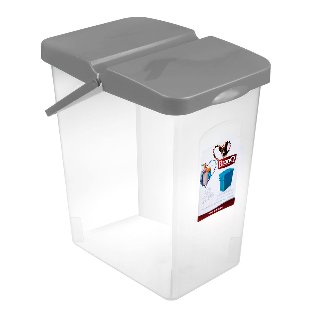 10L BranQ in polvere o alimentatore alimentare in plastica grigia