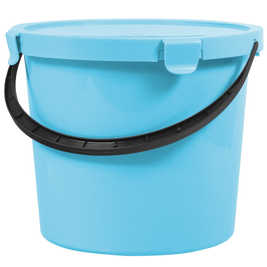 Secchio Plast Team Berry 10L con coperchio azzurro