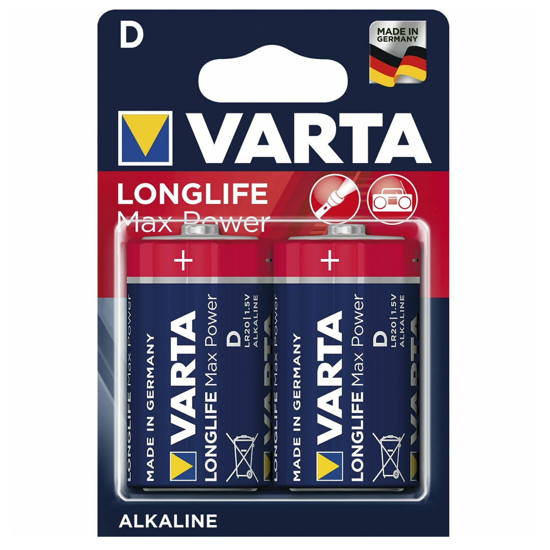 2x batterie alcaline Varta Longlife Max Power R20