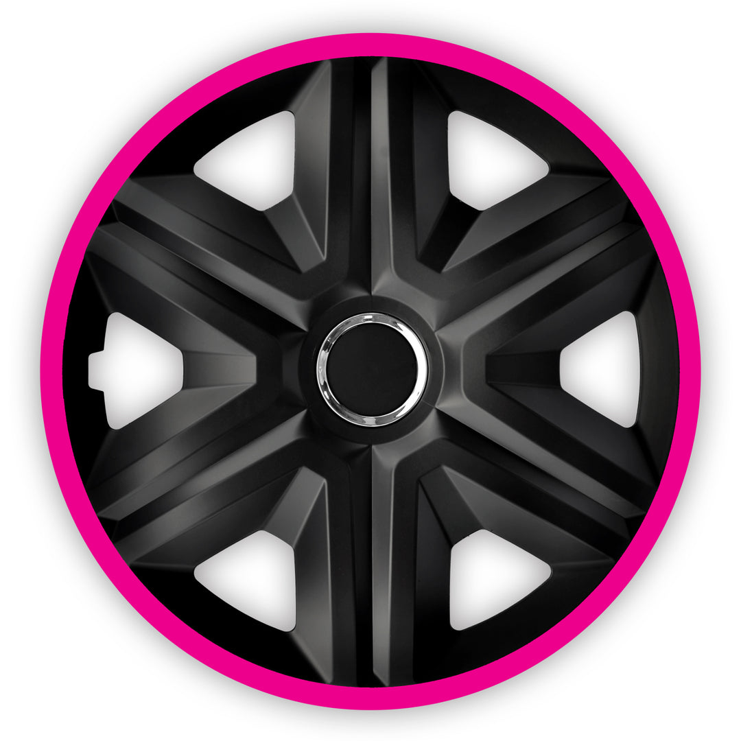 Set di 4 copricerchi FAST LUX colore rosa 14 "