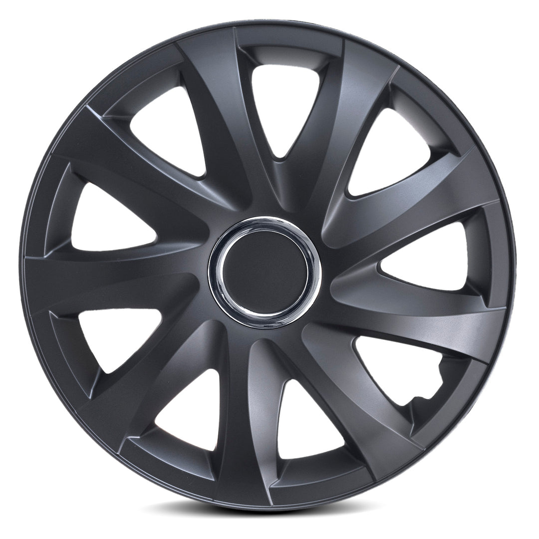 Copricerchi Drift Matt Black 15 "contienalta qualità