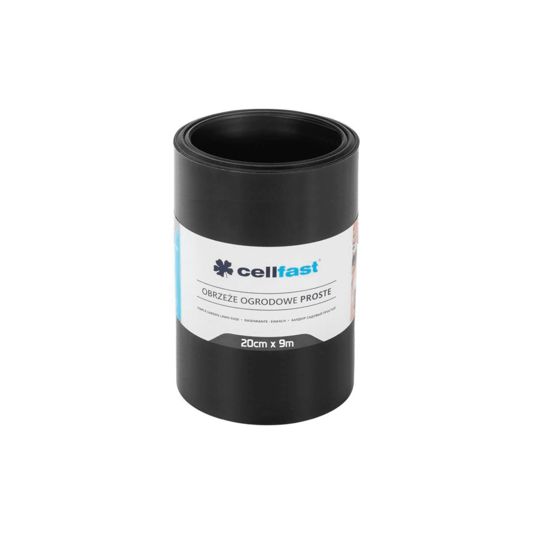 Bordo da giardino dritto 20 cm x 9 m Cellfast nero