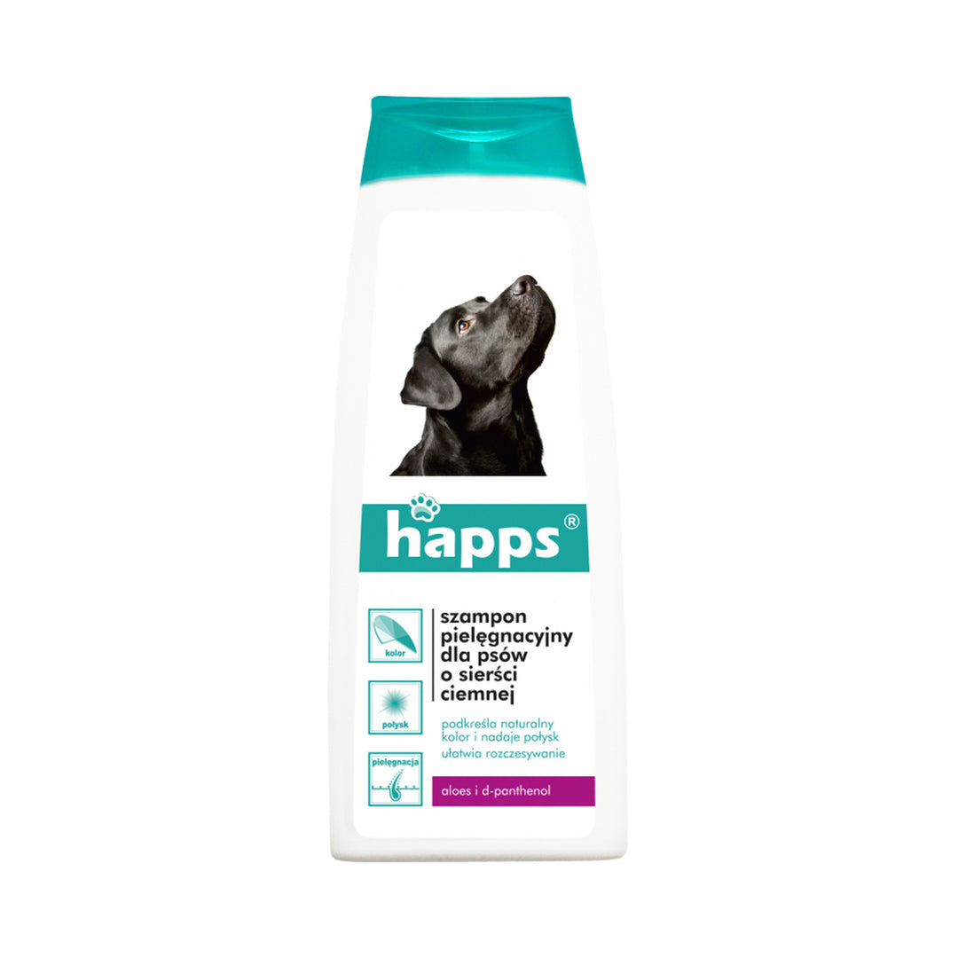 Shampoo cura per cani con peli scuri Happs 200ml