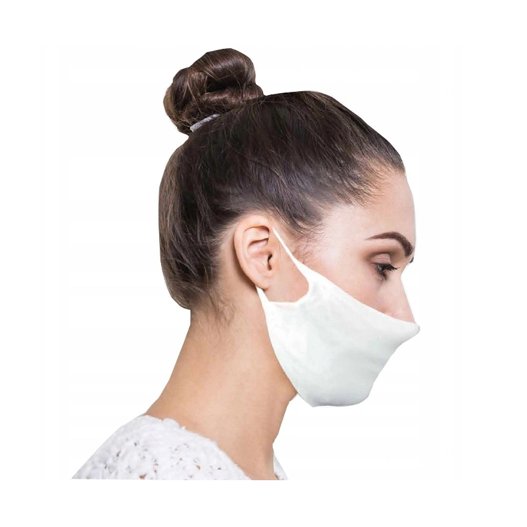 Maschera in microfibra a doppio strato bianco di alta qualità