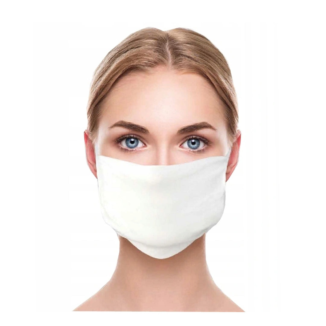 Maschera in microfibra a doppio strato bianco di alta qualità