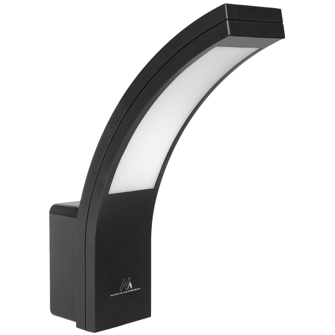 Lampada per facciate a LED MCE343 B 800lm 10W IP54 Maclean Energy nero, bianco naturale (4000K)