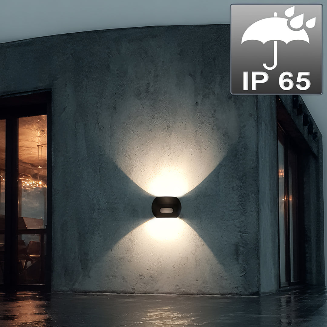 Lampada da parete a LED con sensore di movimento PIR Sensore crepuscolare Lampada da parete per esterno Lampada da parete Illuminazione per interni / esterni IP65 4000K bianco neutro (20W (1600lm))