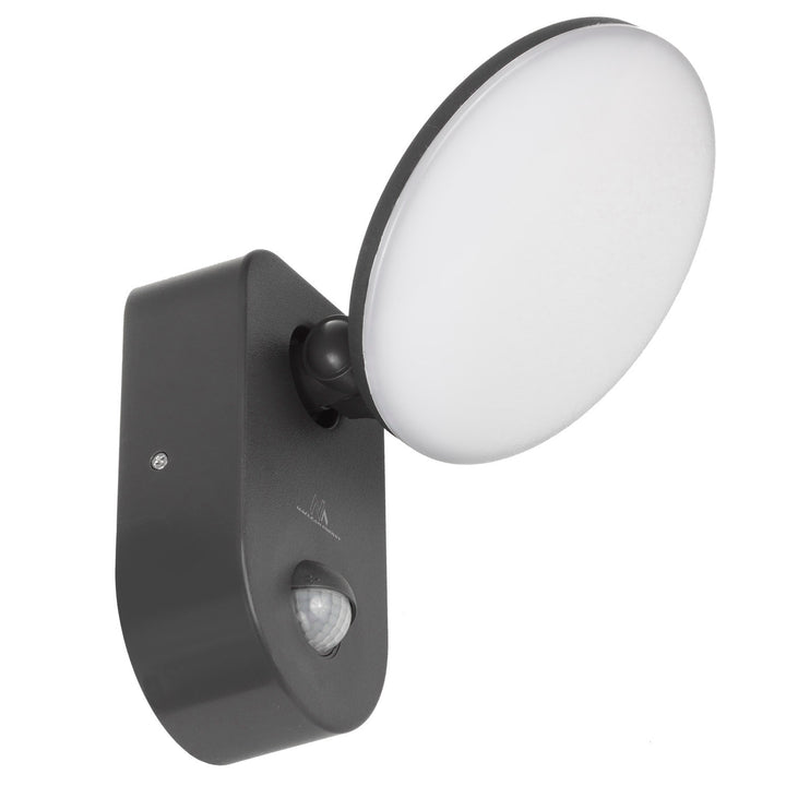 Lampada da parete a LED con sensore di movimento PIR Sensore crepuscolare Lampada da parete per esterno Lampada da parete Illuminazione per interni / esterni IP65 4000K bianco neutro (15W (1100lm))