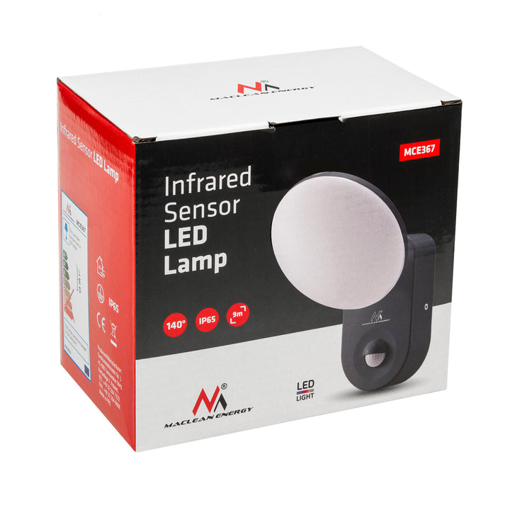 Lampada da parete a LED con sensore di movimento PIR Sensore crepuscolare Lampada da parete per esterno Lampada da parete Illuminazione per interni / esterni IP65 4000K bianco neutro (15W (1100lm))