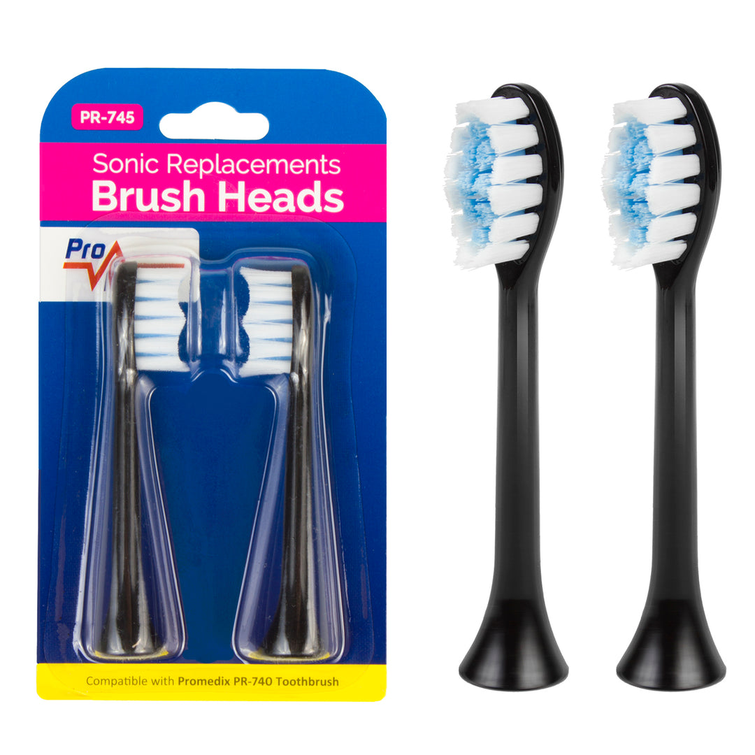 Set di spazzole di ricambio per PR-740 B Promedix 2 pz, PR-745 B nero