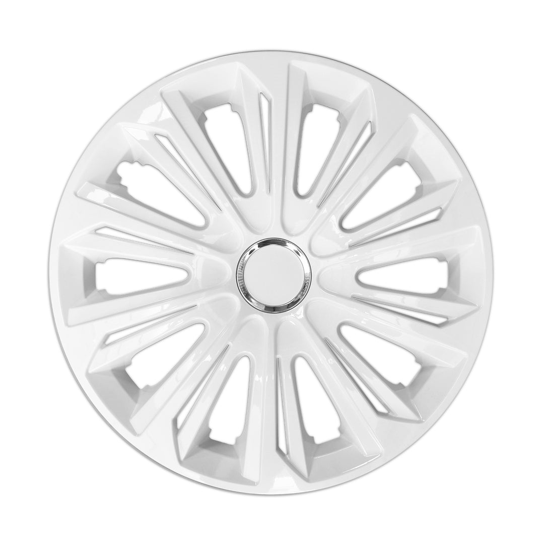 16" NRM STRONG WHITE PAINTED coprimozzo 4 pezzi - Bianco