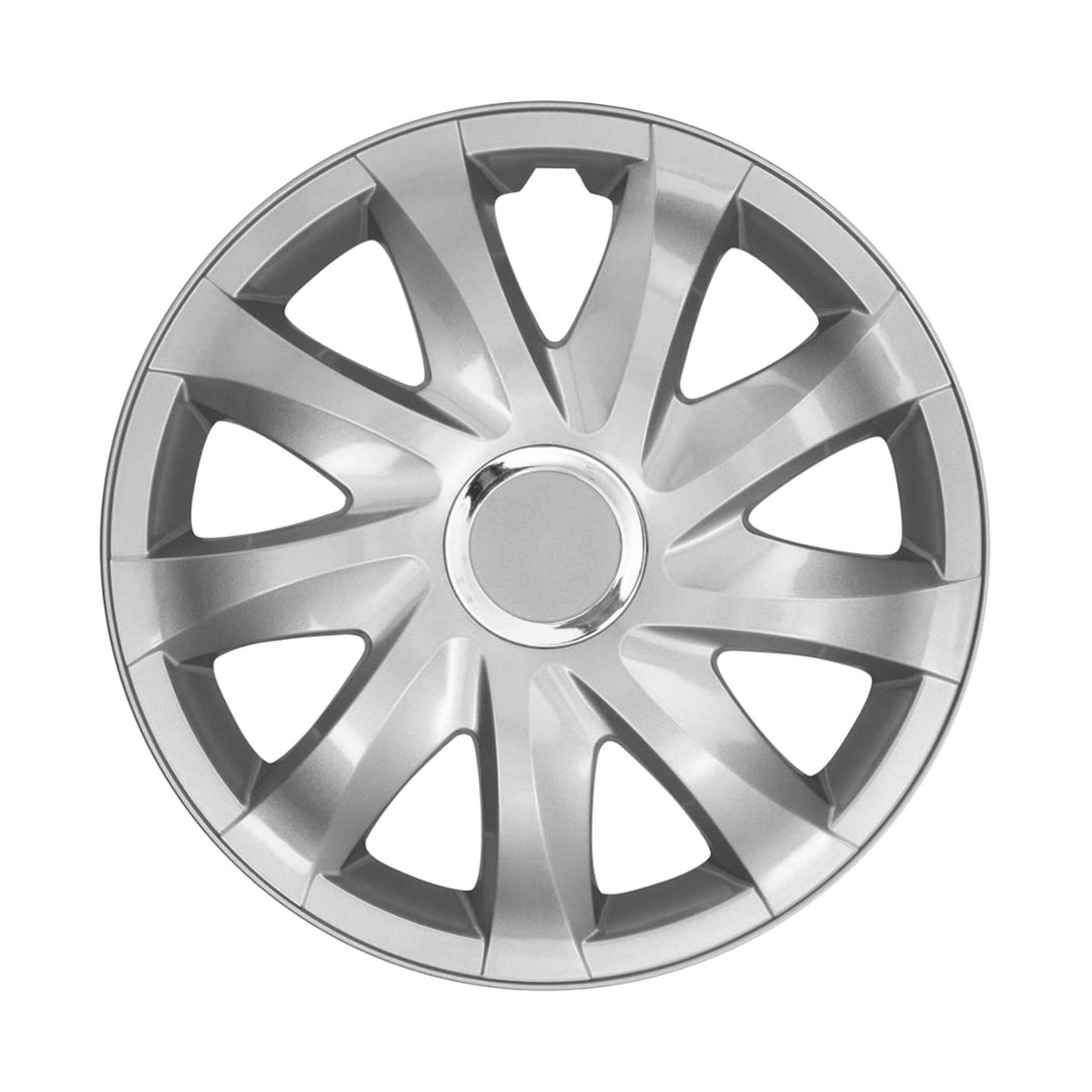 15" NRM DRIFT SILVER coprimozzi laccati 4 pezzi - colore argento
