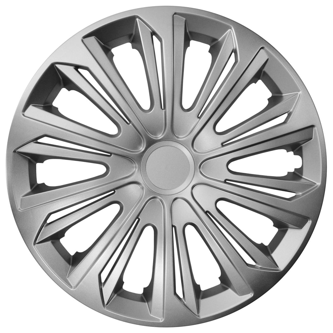 Set di coprimozzi universali STRONG da 14" argento 4 pezzi