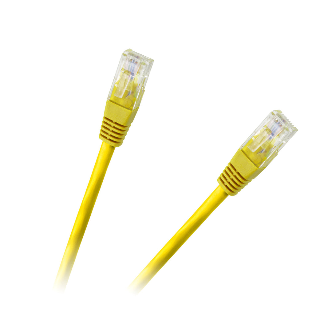 Cavo patchcord UTP 8c 1,5m CCA giallo per networking KPO2779E-1,5