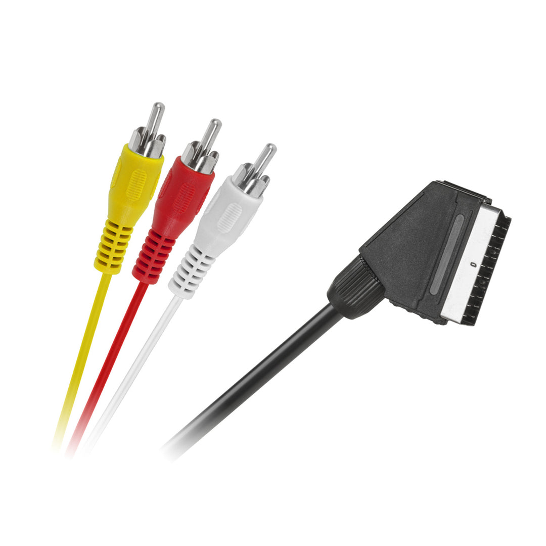 Cavo EURO 3 x RCA 1,5 m per trasmissione audio-video