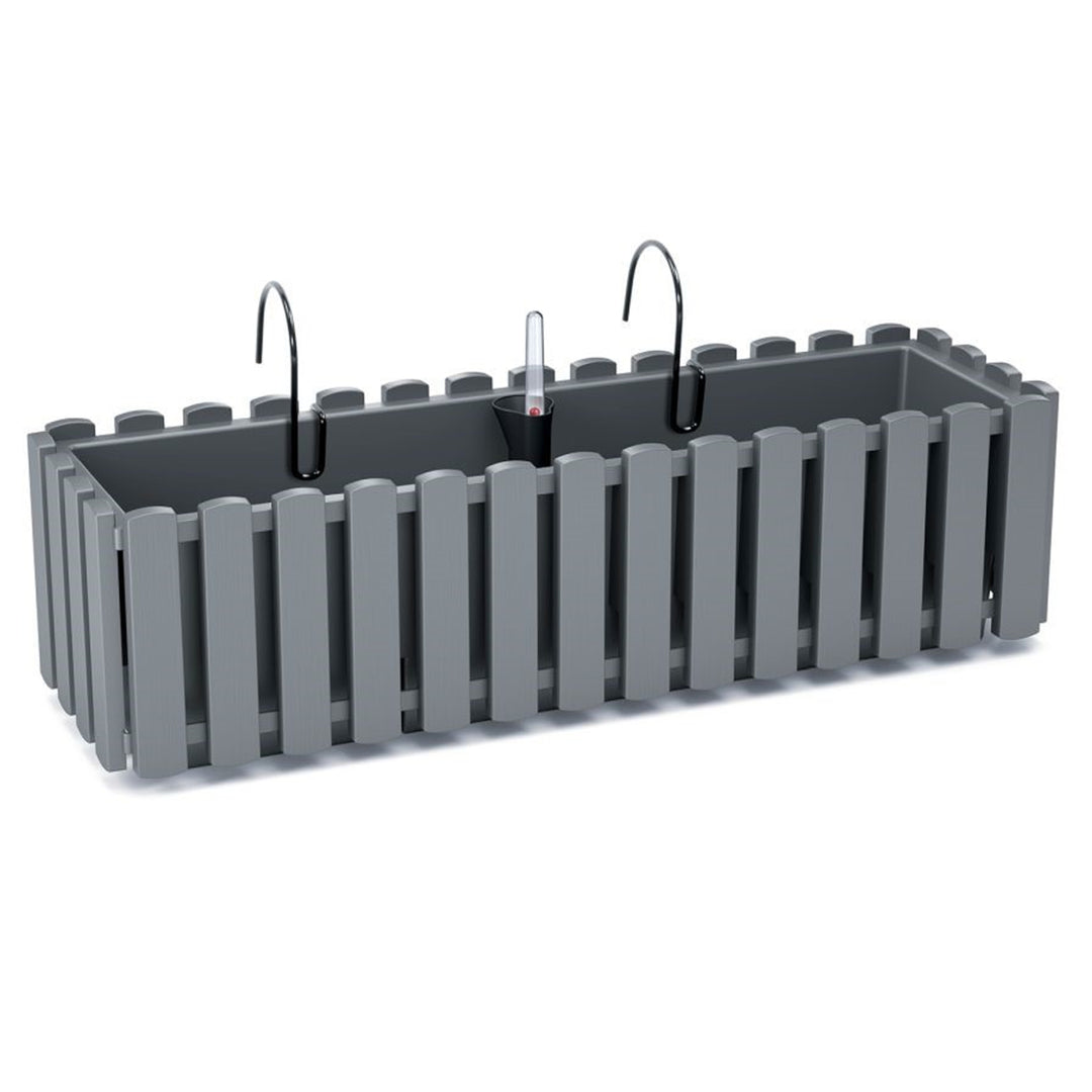 Scatola da balcone con ganci Boardee Fencycase DDEF600W grigio