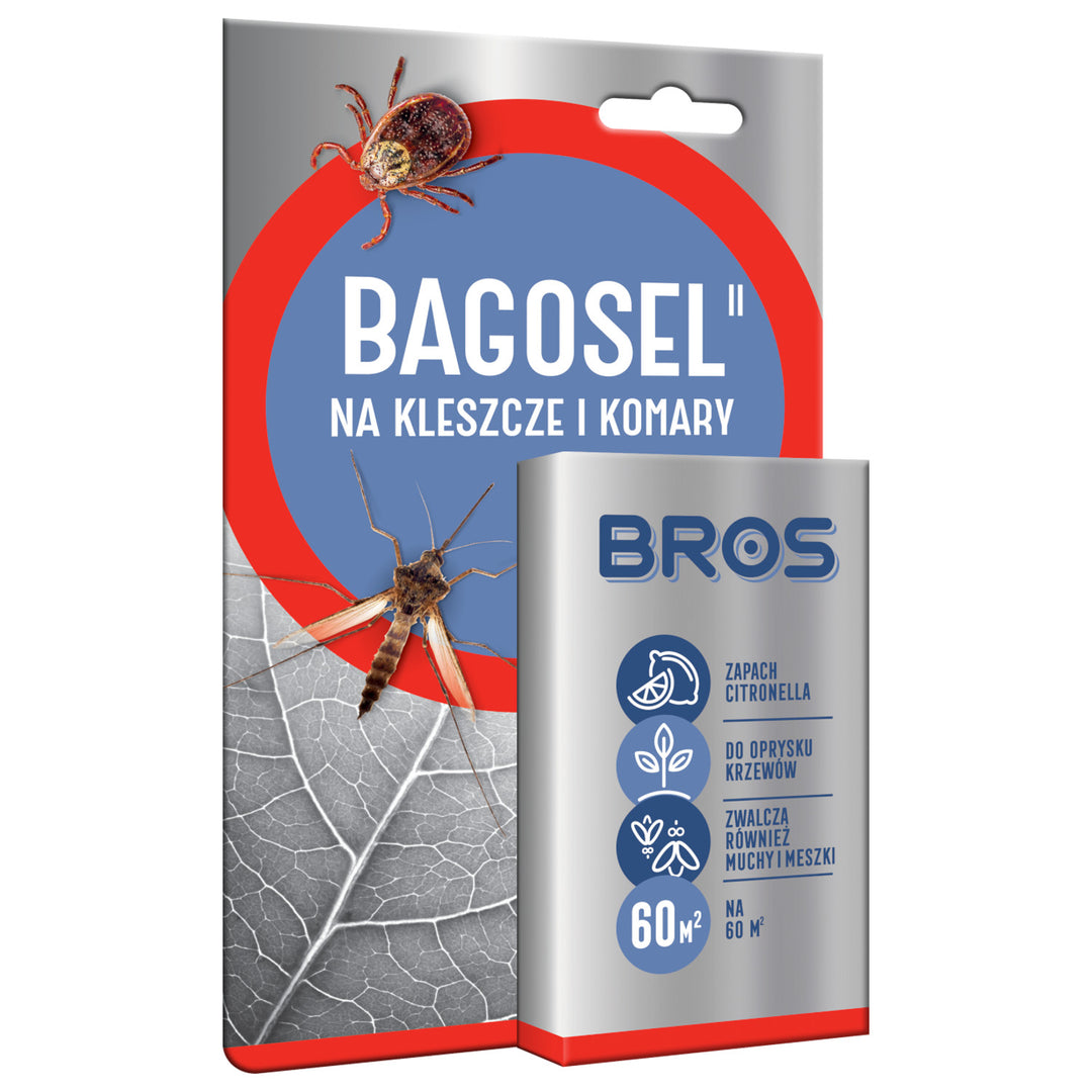Preparato per irrorare il giardino contro zanzare e zecche Bros Bagosel 100EC 30ml