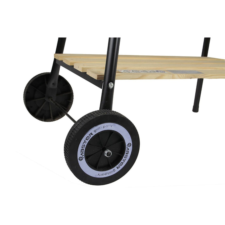 Griglia barbecue rettangolare carrello acciaio cromato Master Grill MG905