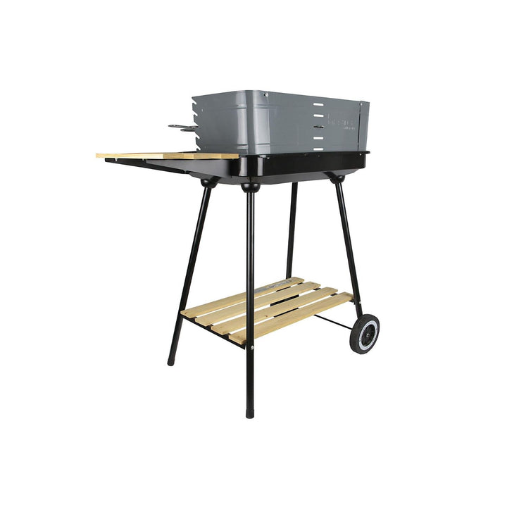 Griglia barbecue rettangolare carrello acciaio cromato Master Grill MG905