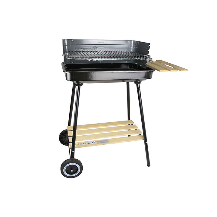 Griglia barbecue rettangolare carrello acciaio cromato Master Grill MG905