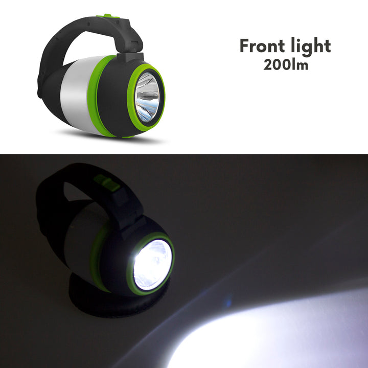 Lampada a LED 3 in 1 lampada da campeggio lampada da tavolo torcia pieghevole da esterno 3 modalità di illuminazione 1W 60-200LM bianco freddo 6000K IP20 (funzionamento a batteria: 3xAA 1,5V)
