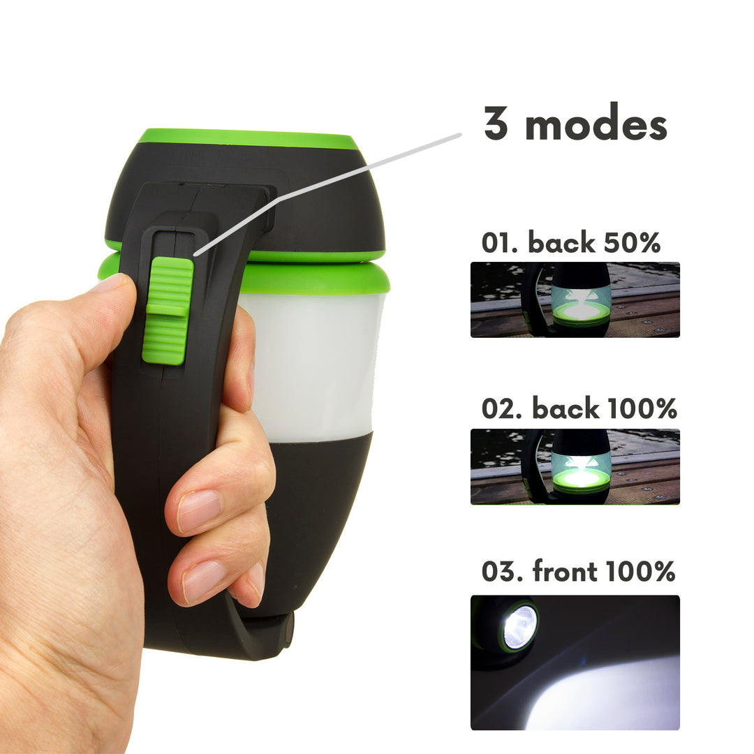 Lampada a LED 3 in 1 lampada da campeggio lampada da tavolo torcia pieghevole da esterno 3 modalità di illuminazione 1W 60-200LM bianco freddo 6000K IP20 (funzionamento a batteria: 3xAA 1,5V)