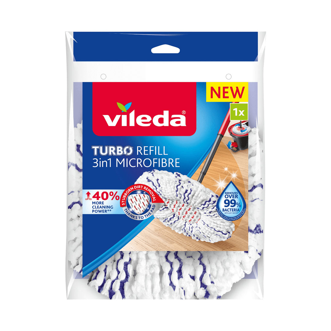 Inserto per mocio rotante in microfibra Vileda Turbo 3in1