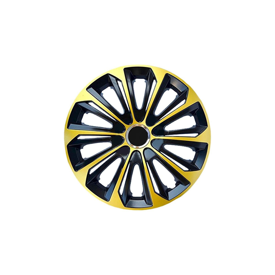 15'' NRM EXTRA STRONG BLACK coprimozzi oro 4 pezzi