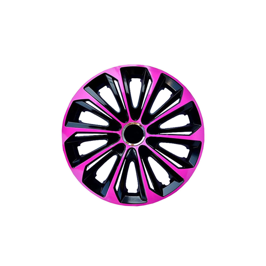 16'' NRM EXTRA STRONG PINK BLACK copricerchi rosa/nero 4 pezzi