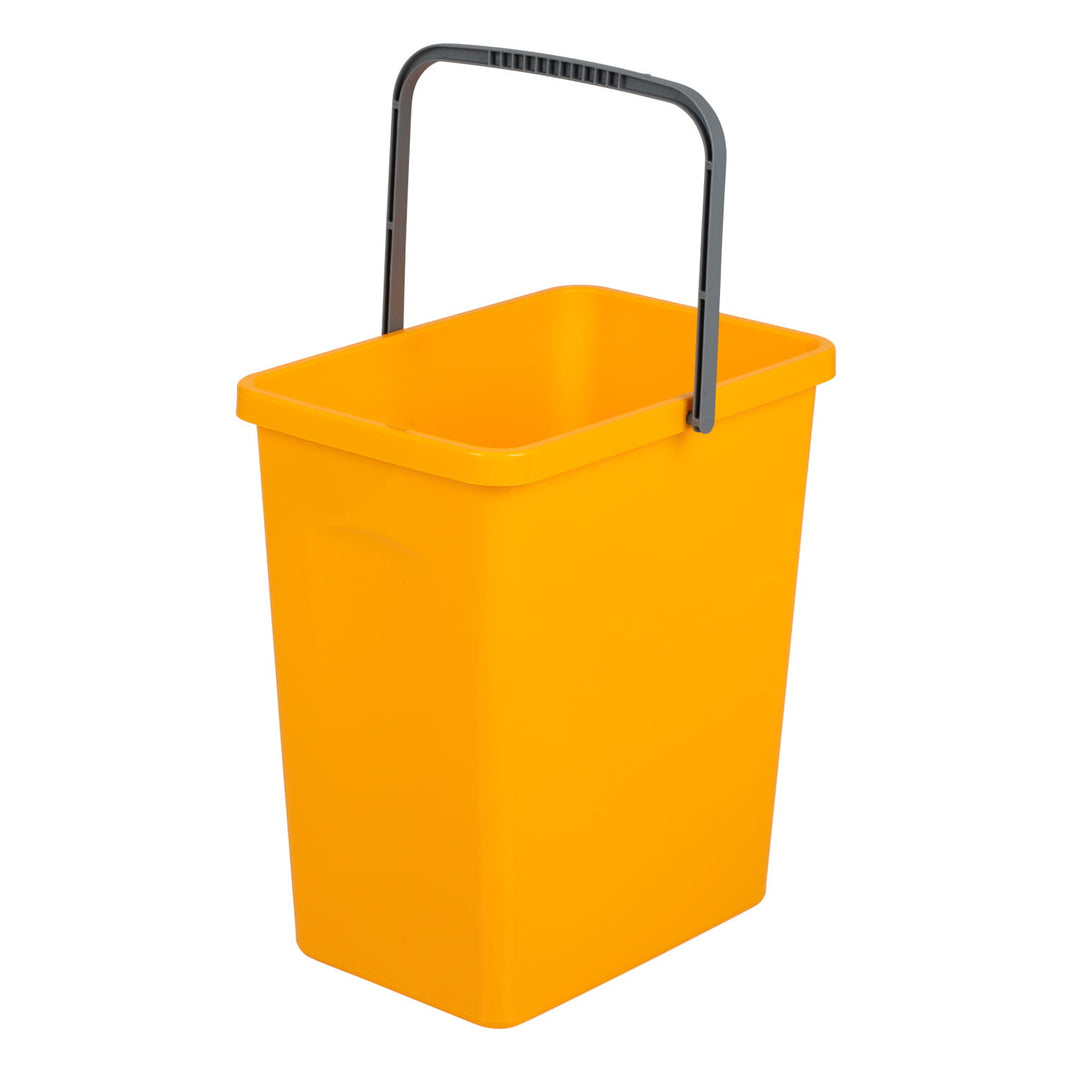 BranQ 1309 Cestino dei rifiuti Cestino di riciclaggio Eco Storage secchio 10L, Giallo