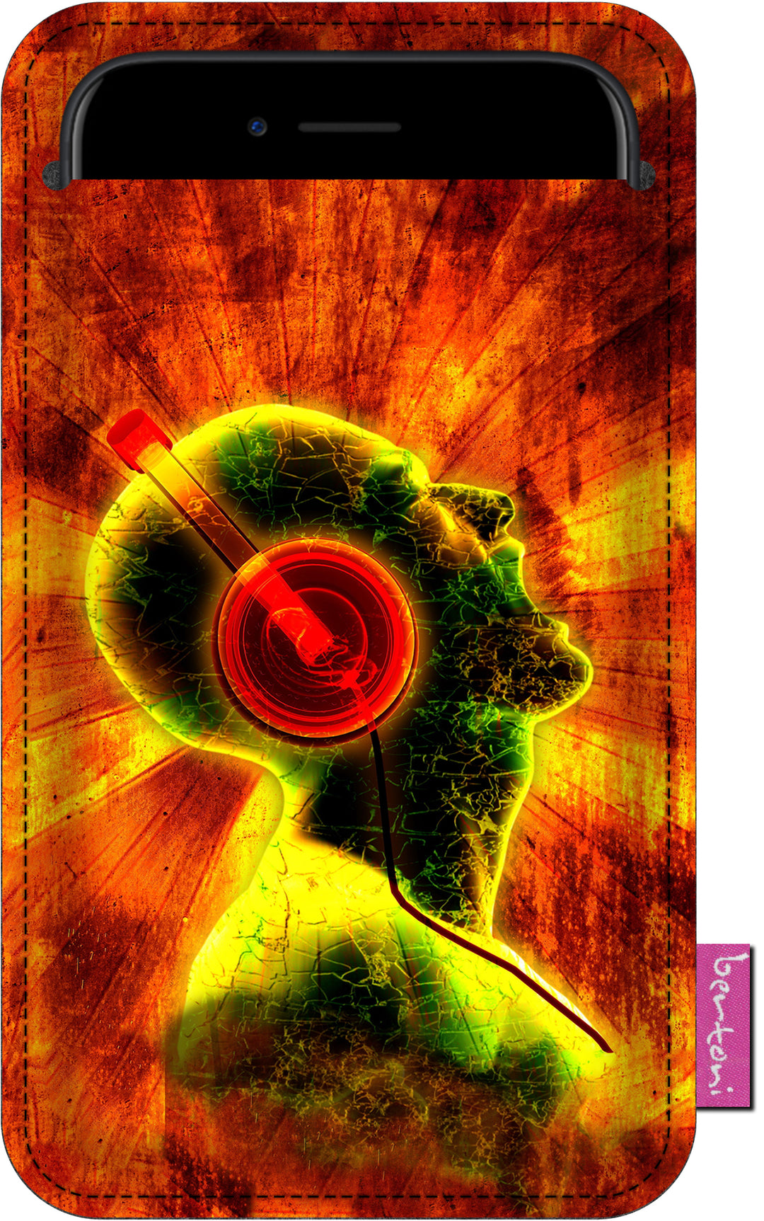 Custodia del telefono in feltro Cover per cellulare 100x175 mm Custodia protettiva Musica