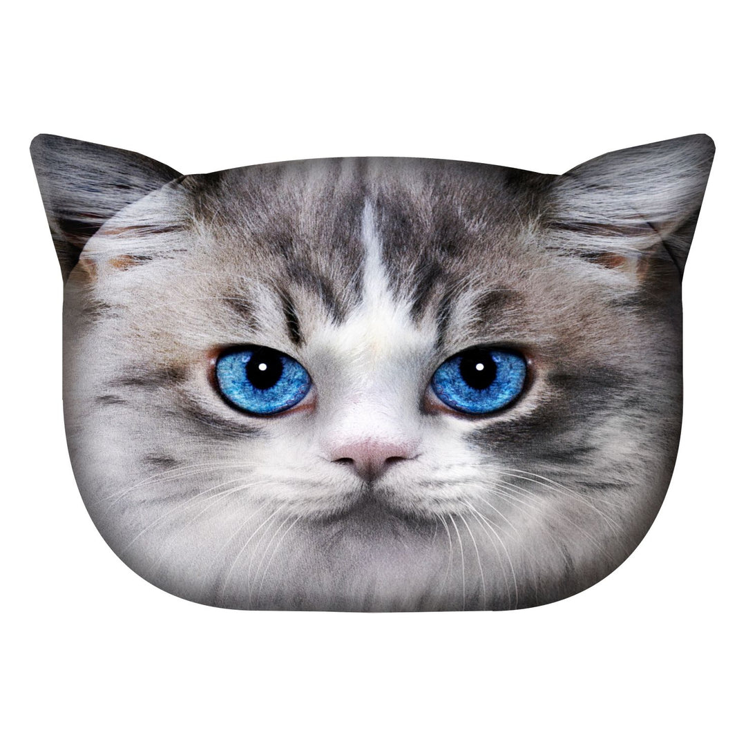 Cuscino di design con motivo di gatto Cuscino decorativo con cerniera nascosta Gatto Luna