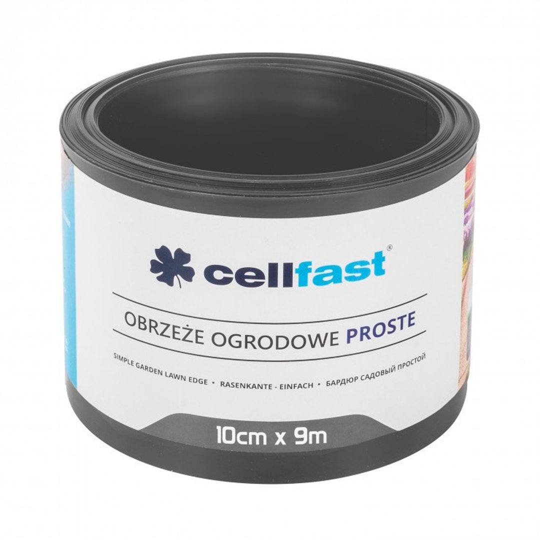 Cellfast Bordatura da giardino dritta 10cm x 9m grafite