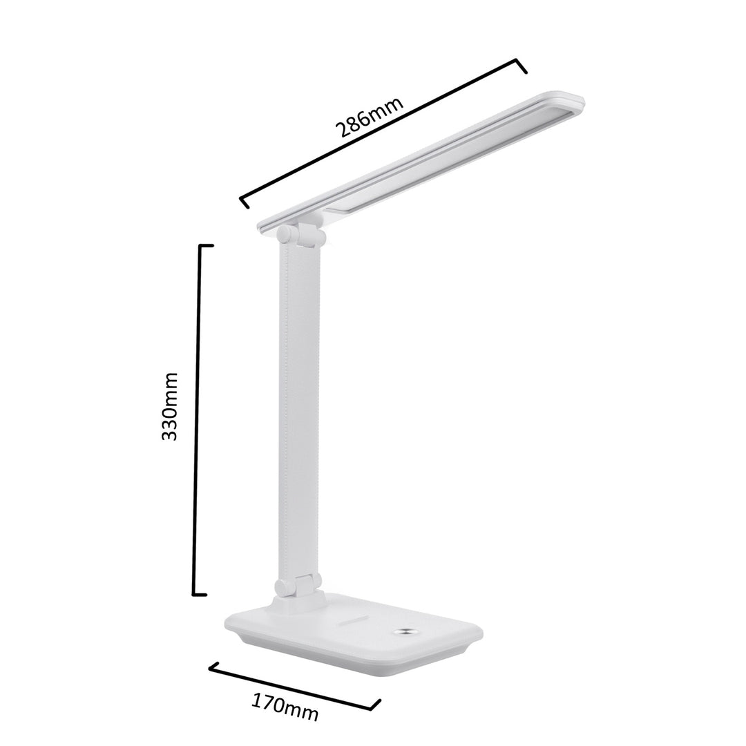 Lampada da scrivania Maclean LED, max. 9W, 220-240V AC, cambia colore, dimmerabile, 450lm, MCE614 W