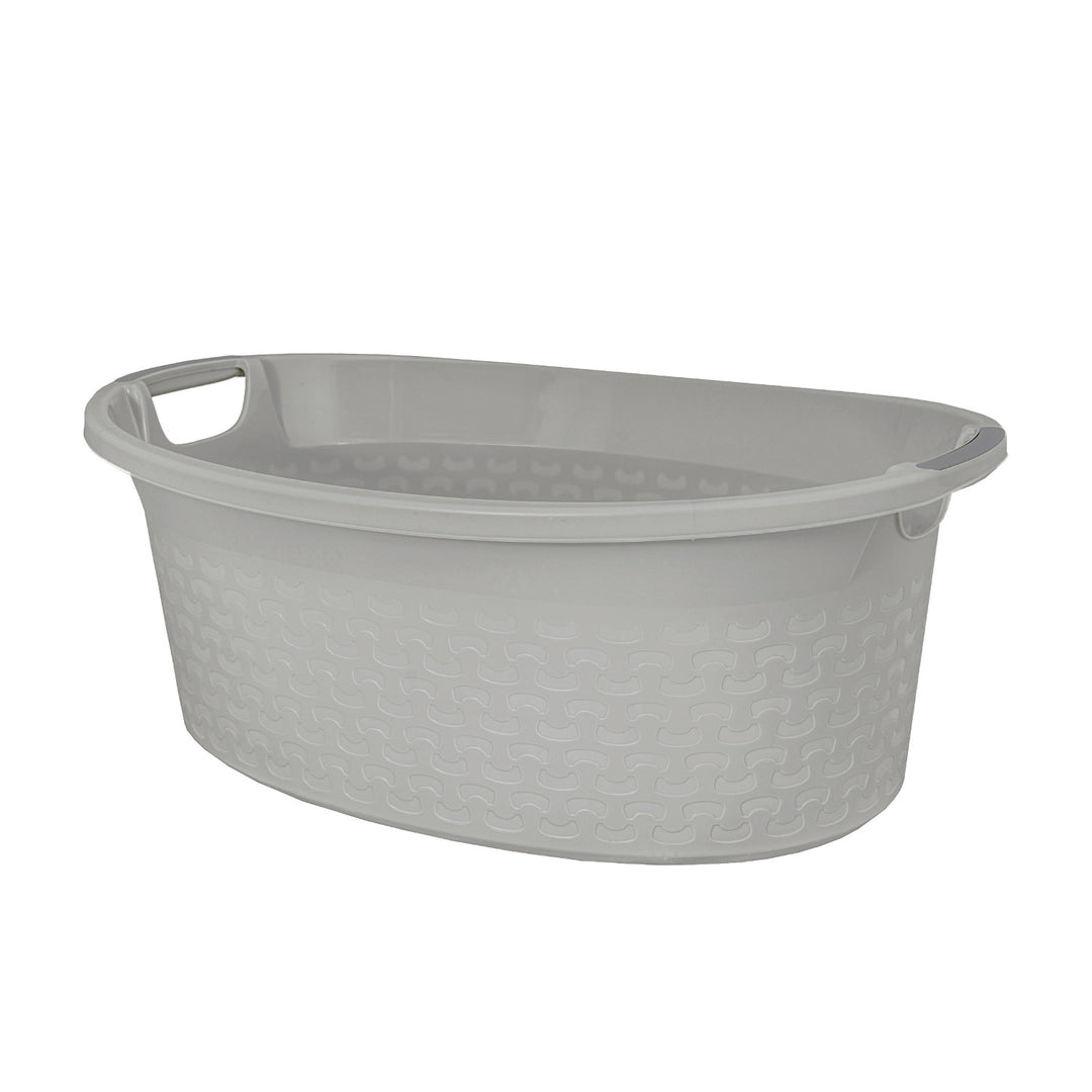Ciotola di cotone Branq con manici 40L grigio