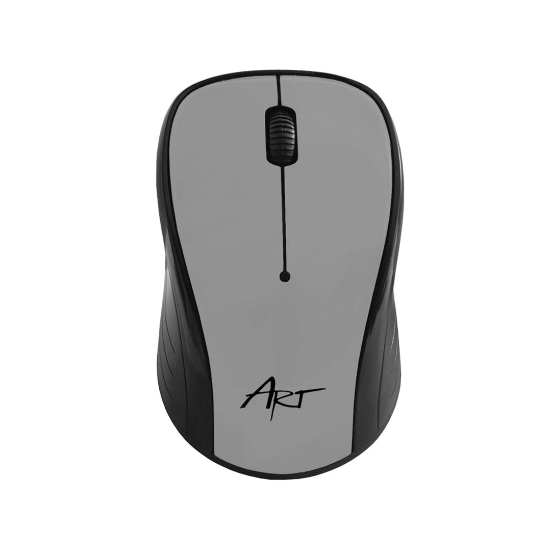 Mouse ottico Art, senza fili, USB, argento, AM-92B