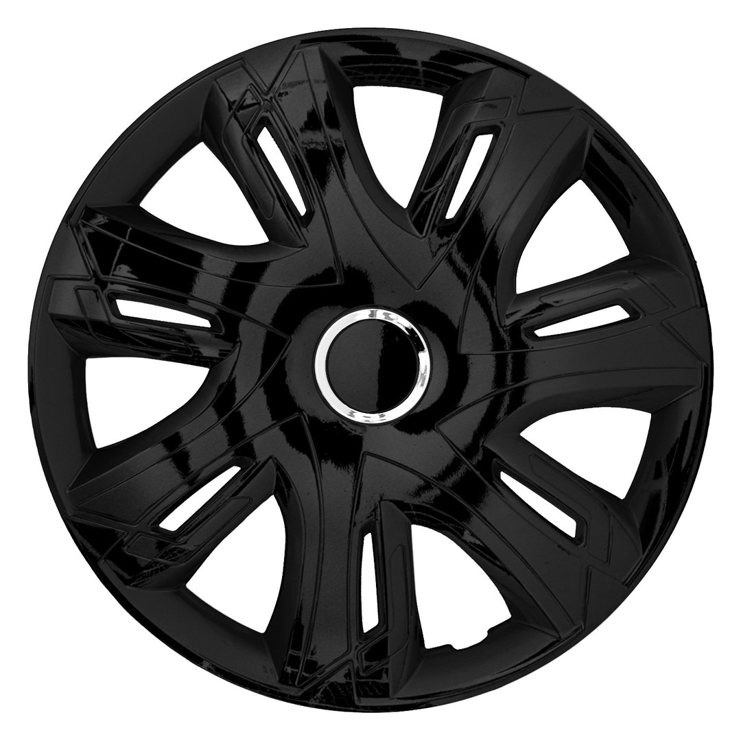 NRM Supernova Copricerchi da 15" nero laccato 4 pezzi